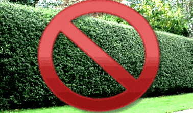 Hedge With Do Not Sign