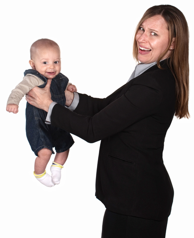 https://www.dreamstime.com/royalty-free-stock-photography-working-woman-baby-image25530437