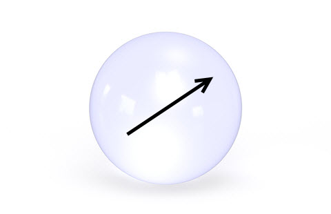 Crystal Ball With Arrow