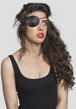 woman with eyepatch