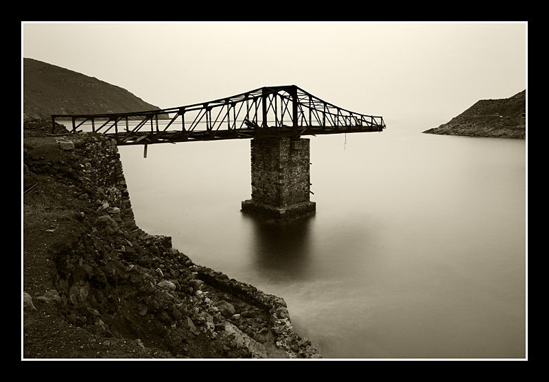 "Unfinished" bridge in b&w by Cretense Source: https://www.trekearth.com/