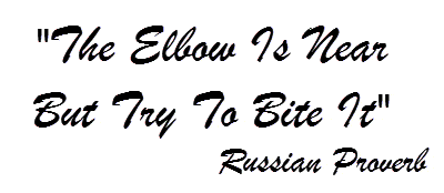 Quote: The Elbow Is Near But Try To Bite It