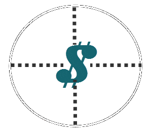 Dollar Sign In Crosshairs