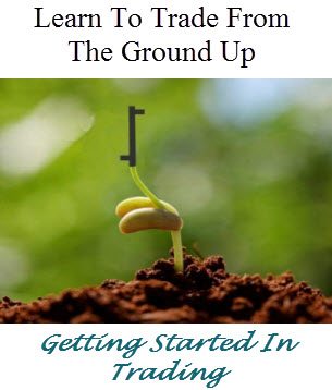 Learn To Trade Graphic With OHLC Bar Growing From Ground
