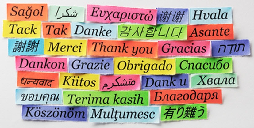 Thanks In Many Languages 