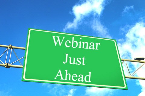 Webinar Just Ahead Sign