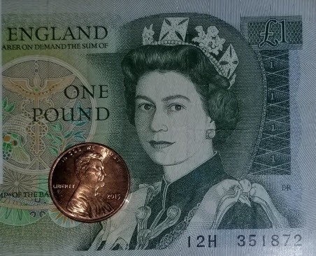 A Penny On A British Pound