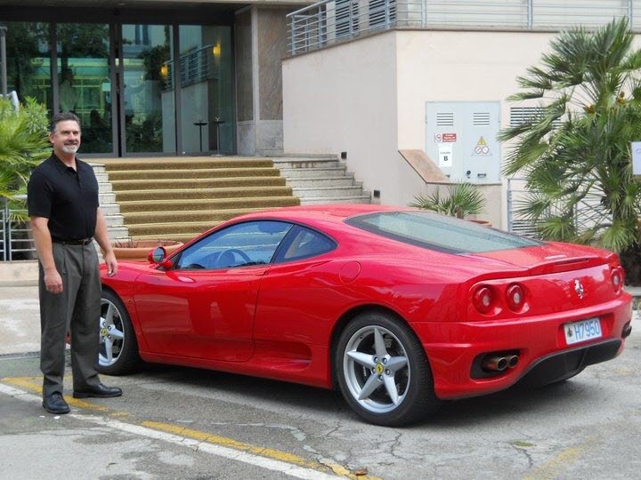 Dave with Ferrari