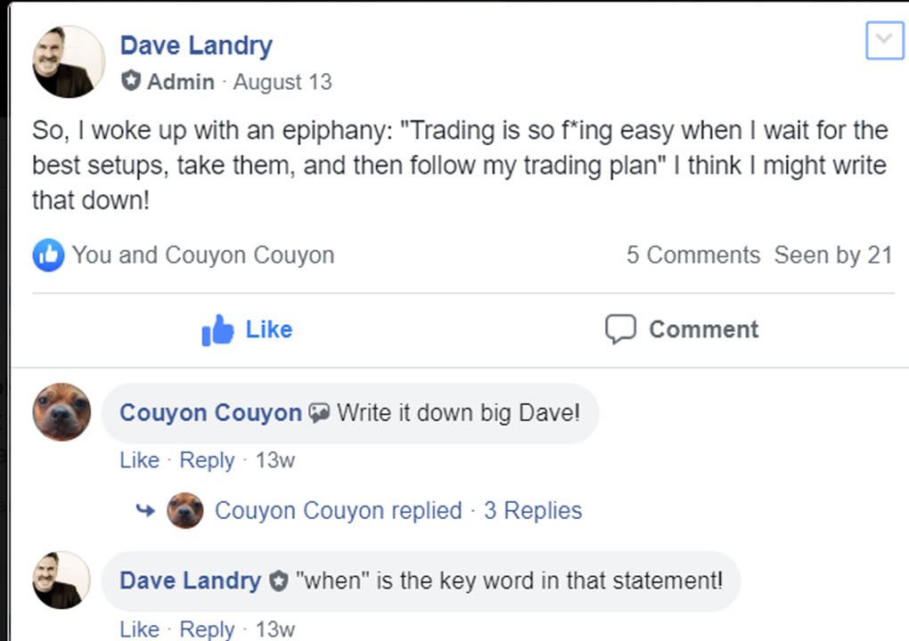 Post From Dave Landry's Trend Traders