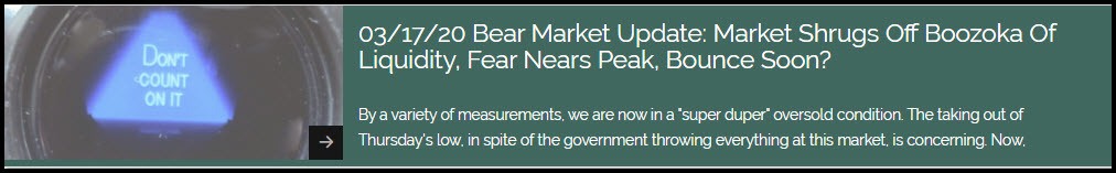 03/17/20-Bear Market Update