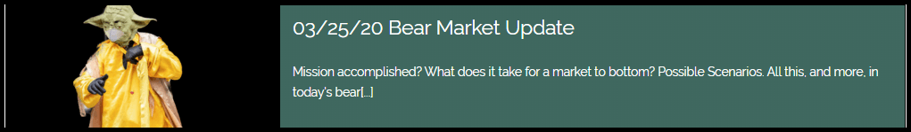 Dave Landry's Bear Market Update