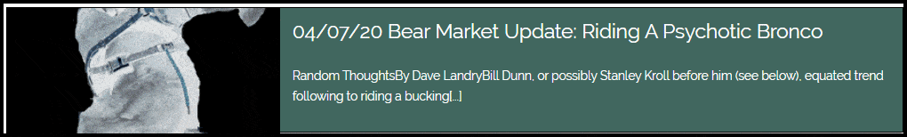 Dave Landry's 2020 Bear Market Update